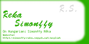 reka simonffy business card